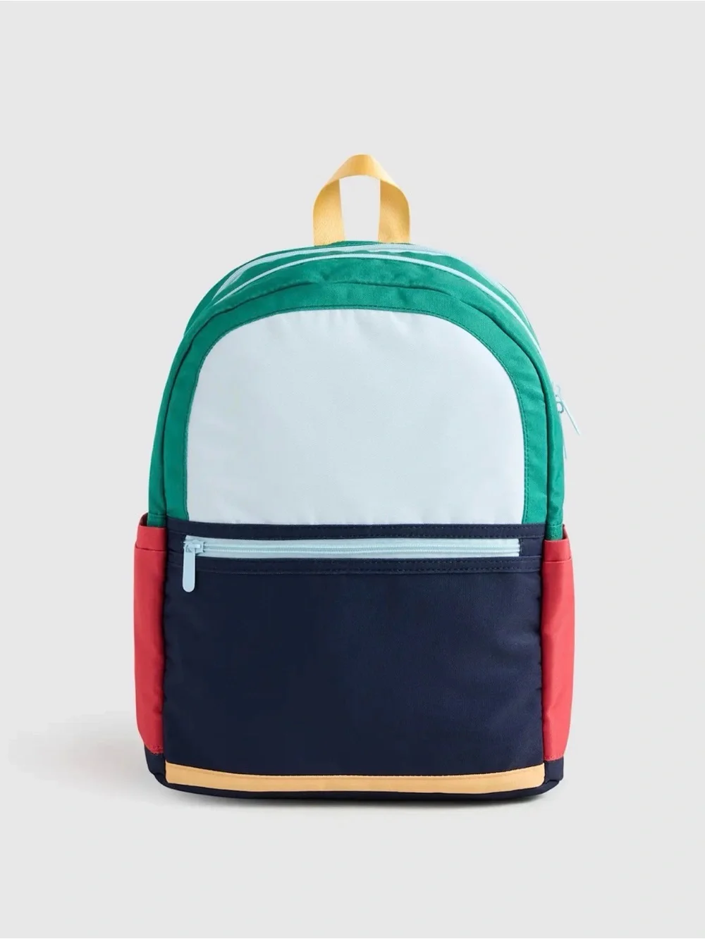 Quince Colorblock Mini Backpack in Green,‎ Navy, Red & Yellow